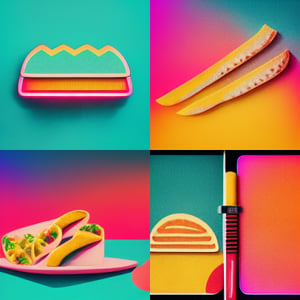 AI Art Taco Flatlays 2