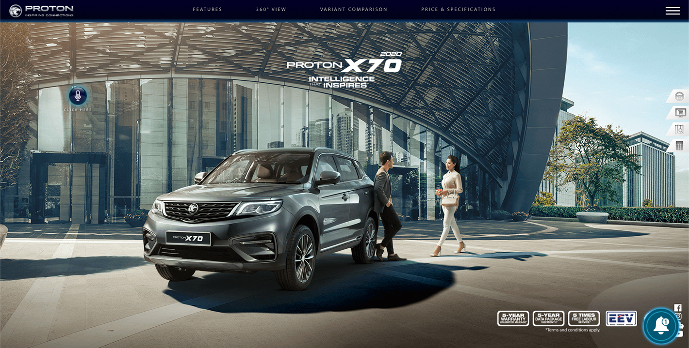 PROTON X70 Launch – Malaysia’s first-ever digital car launch